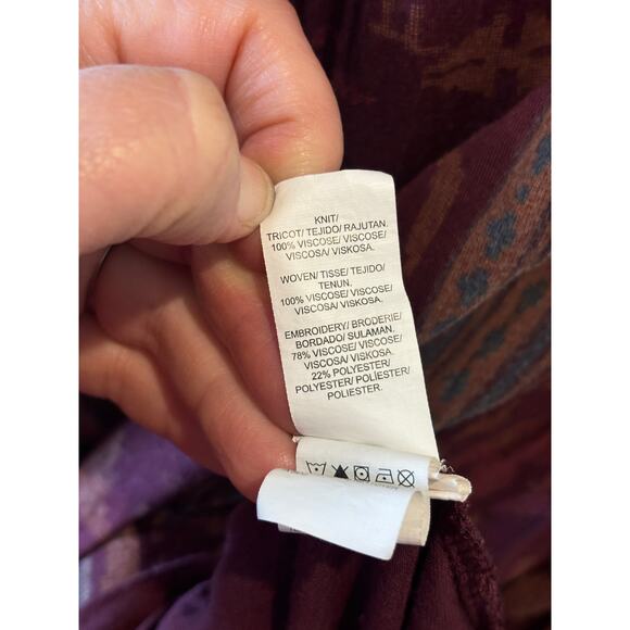 Lucky Brand Top Blouse Plus Size 2X Floral - Picture 5 of 5